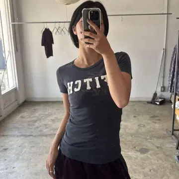 Abercrombie&Fitch logo mini t-shirt y2k