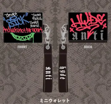 HYDE LIVE 2019 ANTI 미니 지갑 카드 홀더