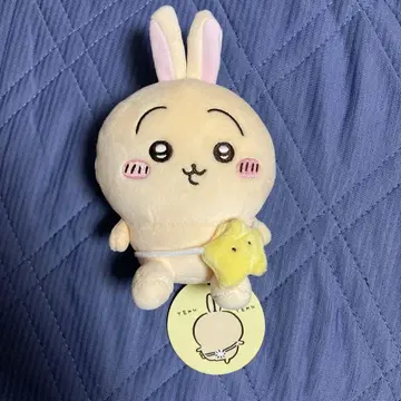 치이카와 (먼작귀) 외출이 기대된다! 앉은 미니 봉제 인형 토끼