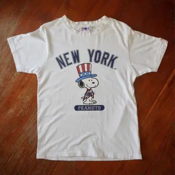 00년대 스누피 MLB 콜라보 티셔츠 y2k 양키스 NewYork