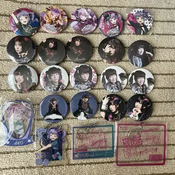 뱅드림 Roselia 로젤리아 우다가와 아코 사쿠라가와 메구 캔뱃지 키링
