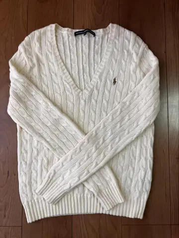 Ralph Lauren Sport V넥 코튼 스웨터 사이즈 L