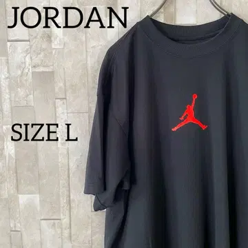 구제 의류 JORDAN 반팔 티셔츠 L 사이즈 블랙