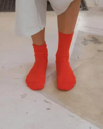 BASERANGE RIB OVERANKLE SOCKS 삭스