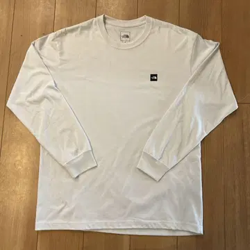 THE NORTH FACE XL 화이트 긴팔 티셔츠 스몰 로고