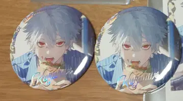 ChroNoiR Blue Memories 랜덤 오로라 캔뱃지 쿠츠하 2개