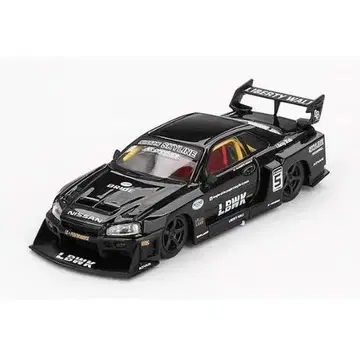 1/64 블랙 LB-ER34 미니 GT 슈퍼 실루엣 (Y291)