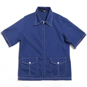 Vintage 70s 빈티지 셔츠 자켓 USA 제작 지퍼 셔츠