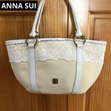 ANNA SUI 핸드백 화이트 레이스 귀여운 여름 안나수이