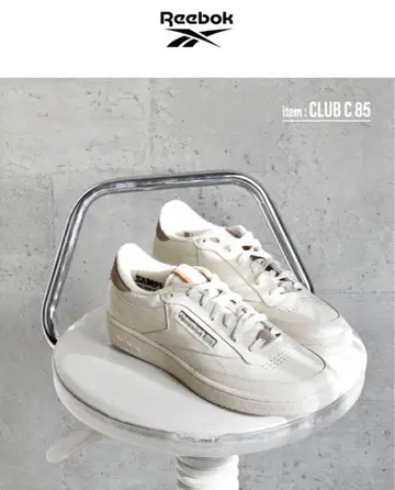 리복 CLUB C 85 초크 23.5cm 시착만 한 상품 새상품급