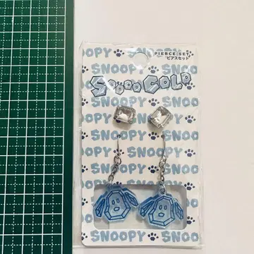 USJ 공식 스누피 굿즈 귀걸이 세트 투명 시원함 여름용 SNOOPY