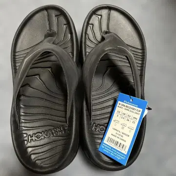 HOKA ONE ONE 리커버리 샌들 블랙 22cm