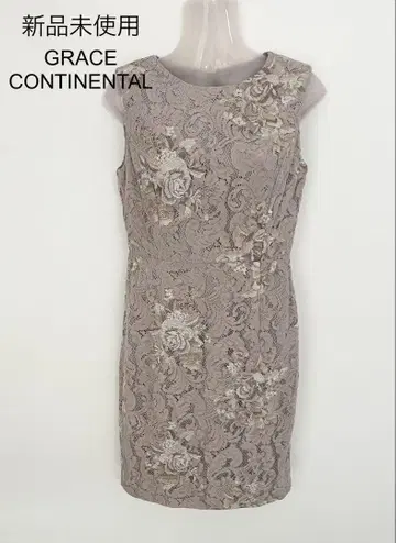 미사용 GRACE CONTINENTAL 플라워 레이스 자수 원피스