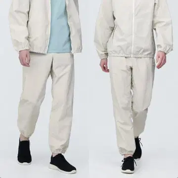 MUJI 무인양품 발수 나일론 윈드 팬츠 샌드 베이지 M 사이즈