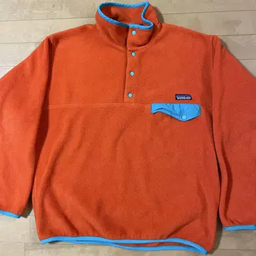 M patagonia snap T 오렌지 터콰이즈