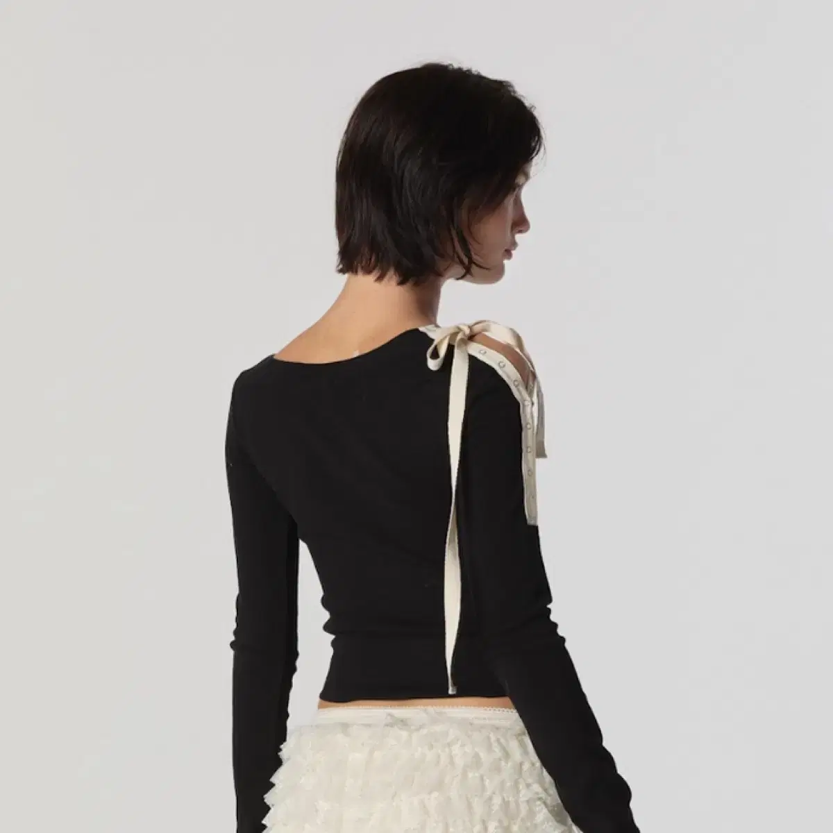 GLOWNY | 글로니 Glowny G CLASSIC RIB SHORTS Black M on