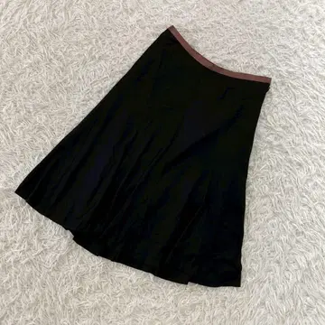 Dee Flavor 플레어 스커트 블랙 36 내추럴 봄/여름 시원한