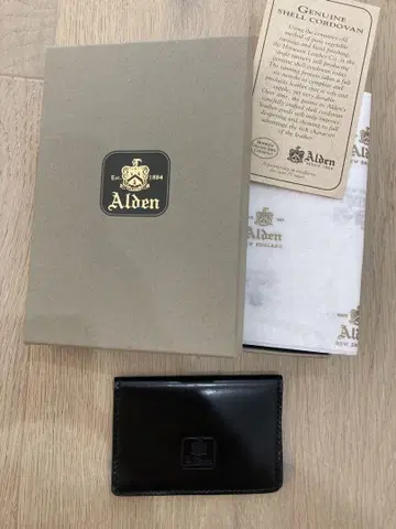 알든 코도반 명함지갑 카드 케이스 Alden 박스 포함