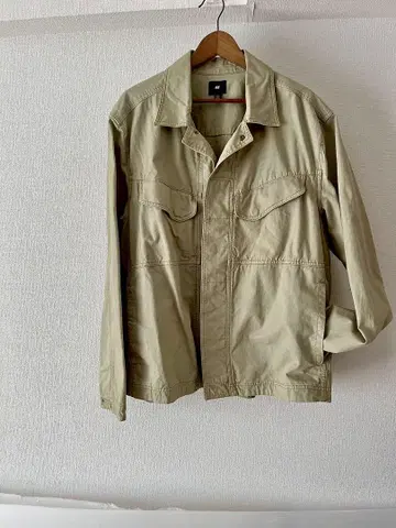 H&M 밀리터리 자켓 US XL 베이지