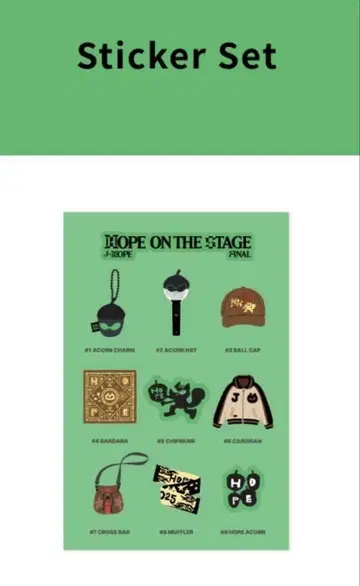 BTS Jhope HOPE ON THE STAGE FINAL 스티커