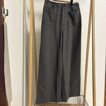 GALERIE VIE 카키 와이드 팬츠