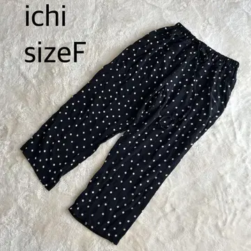 ichi 물방울 패턴 캐주얼 팬츠 sizeF