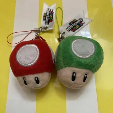SUPER NINTENDO WORLD 페어 스트랩 버섯 USJ
