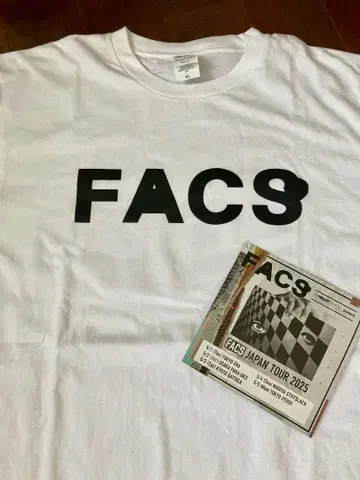 FACS 일본 방문 한정판 티셔츠 XL 플라이어 포함 알비니