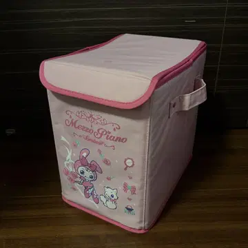 메조 피아노 접이식 수납 박스 케이스 핑크