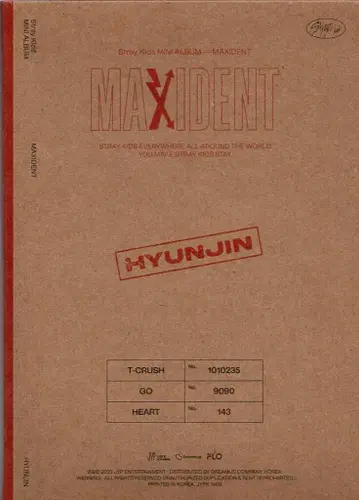 StrayKids 솔로 자켓반 Hyunjin MAXIDENT 현진