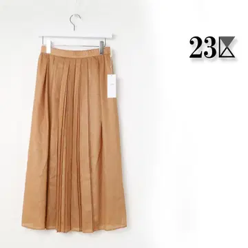 175 새상품 23구 25SS 신상 소프트 시어 필름 턱 스커트 36