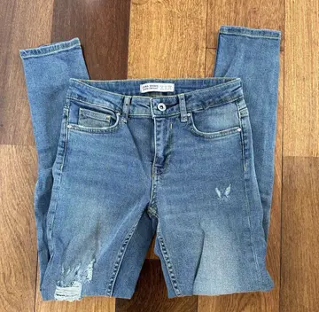 [새상품] ZARA BASIC 스키니 데님 24 라이트 블루 C