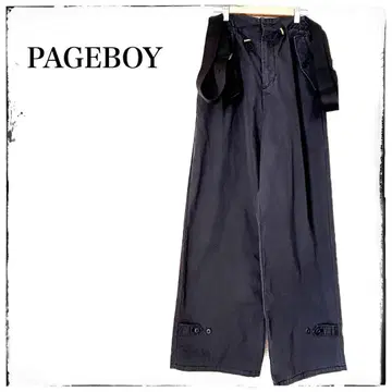 PAGEBOY 립스탑 사츠키 팬츠 FREE 블랙