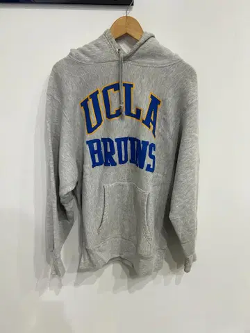 90's MV SPORT UCLA BRUINS 리버스 위브 스타일 후드티