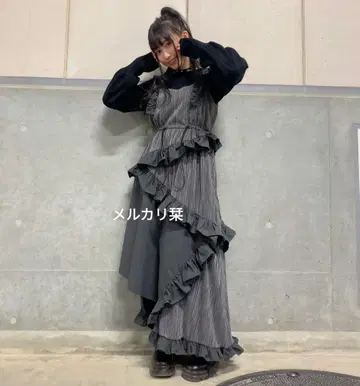 릴릴리 리틀 lilLillyLITLLE 플리츠 에이프런 드레스 원피스