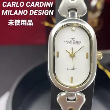 미사용 CARLO CARDINI 밀라노 디자인 QZ 일본제 무브 손목시계