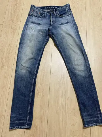 DENHAM 슬림 핏 데님 32 시리얼 넘버 포함