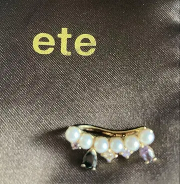 ete 에테 이어 클립 이어 커프 담수 펄 큐빅 지르코니아