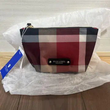 미사용 새상품 BLUE LABEL CRESTBRIDGE 체크 파우치