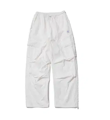 PIPPET Lace Parachute Cargo Pants white