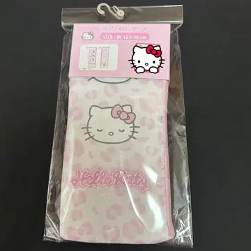 아베일 헬로키티 헤어 아이론 케이스 레오파드 무늬 핑크 시마무라