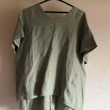 나노 유니버스 프렌치 린넨 100% 반팔 티셔츠