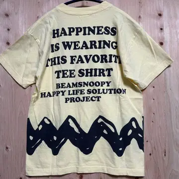 BEAMS SNOOPY 티셔츠 S 미사용 yellow