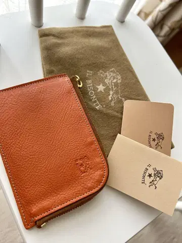 IL BISONTE L자 지퍼 미니 지갑