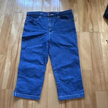 일본제! 핑크하우스 다크 블루 데님 팬츠 약 40cm 길이