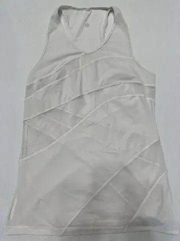 Lululemon 메쉬 탱크탑 화이트