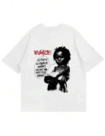 NO GAZE NO FASHION! 티셔츠 화이트