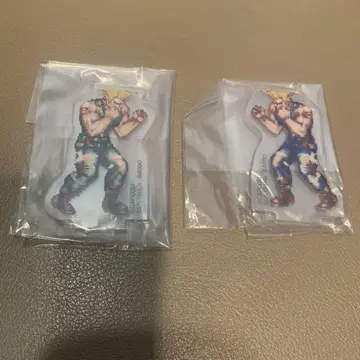 제일복권 스트리트 파이터 G상 아크릴 스탠드 가일 2점