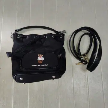 PITON BEAR 숄더백 핸드백 2way 레어 곰 자수
