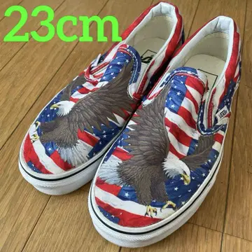 VANS 슬립온 미국 국기 디자인 독수리